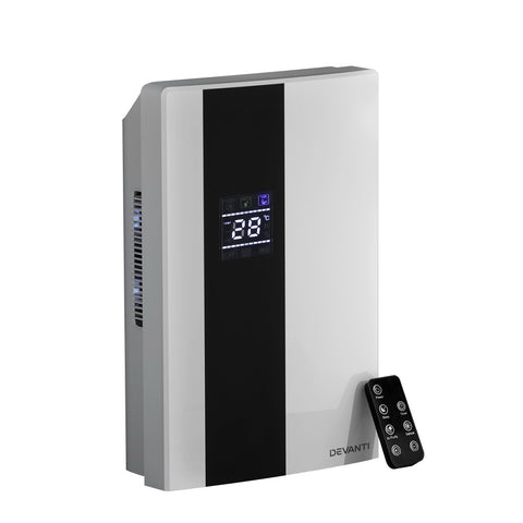 Devanti Dehumidifier 2L Air Purifier White DH-002-BK-WH