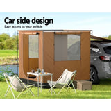 Weisshorn Camping Tent SUV Car Side Awning 2x2m Canopy Outdoor Portable 4WD TENT-D-CT-200-BR