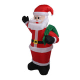 Blow Up Father Christmas Lighted 1.8m Polyester Fiber Inflatable Father Christmas for Event Venue V1294-YM0901-3115230107212