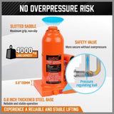 4-Ton Hydraulic Bottle Jack Heavy Duty Car Lifter with Safety Valve V465-82038
