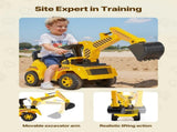 Ride On Toddler Car, Push Car for Toddler 19 to 36 Months, Excavator Digger Toy with Helmet & Music, V952-KBKETCZSTCHHQFYPA001V9