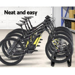 Weisshorn 4 Bike Stand Rack Bicycle Storage Floor Parking Holder Cycling Black BIKE-4-BK