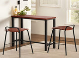 Artiss Bar Table and Stools Set Dining Desk Kitchen Chairs Cafe Pub BA-TAB-CHR-SET-WALBR