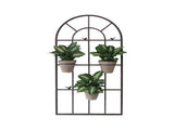 French Window Wall Art w Removeable Pot Holders 130cm V637-74095WAL