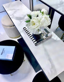 Interior Ave - Pandora Stone Marble Console - Marble & Black V355-IA-CO1-MB