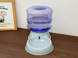 Grey Automatic Pet Feeder and Drinker Combo for Cats and Small Dogs - 2 in 1 Detachable Design V888-ELOSUNG25097