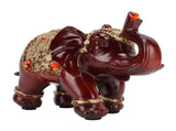 Elephant Statue Durable Resin Cute Elegant Attract Wealth Round Corner Elephant Decor for Home V1294-YM0626-3115220164911