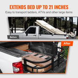 Truck Bed Extender, Aluminum Retractable Tailgate Extender, 131cm-162.6cm Adjustable Length, Fits V952-KCCKZKHSLHJ4KC60EV0