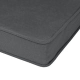 4-Pack Charcoal Grey Tie-On Chair Seat Cushions with Removable Covers, 45 x 40 cm V1188-MS-731-058