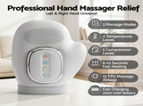 Livemor Hand Massager with Heat and Compression for Arthritis Carpal Tunnel Large Hand Chamber HAND-MASSAGE-FULL-WH