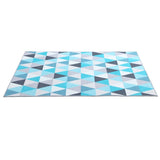 Artiss Rug 200x290cm Area Rug Large Carpet Soft Short Pile Modern Tria FLR-1888-200X290-BG-BL