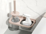 Toilet Brush and Holder Set for Bathroom Wall Mounted Toileting Brush with Long Handle Easily V1294-YM0901-3117230474411