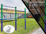 Double Outdoor Pull-Up Bar Height Adjustable Gymnastics & Fitness Bar V63-953151