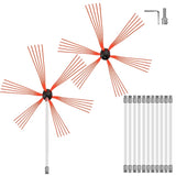VEVOR Chimney Sweep Kit 39FT Chimney Cleaning Kit Nylon Sooteater Chimney Cleaning Kit Flexible V952-YCS12MJPST0000001V0