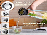 Glass Carafe, 1200Ml Glass Water Pitcher With Silicone Lid, For Homemade Beverage/Iced V1188-MS-227-0784
