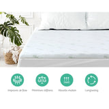 Giselle Bedding Memory Foam Mattress Topper 11-Zone 8cm Queen MATTRESS-TOP-11Z-8-BL-Q