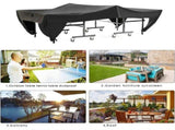 Waterproof Dustproof Table Tennis Cover Black, Black, 280 x 153 x 73 cm V1237-ZY-715-185