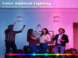 Battery Operated Wall Sconces Set of 2, Rechargeable LED Lights, Remote, 12 RGB Colors, Gold V1263-JX-5785