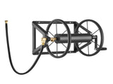 Wall Mounted Garden Hose Reel, Holds 200 ft 5/8-inch Manual Water Hose Winder, Heavy-Duty Steel, V952-GQSSGJP200FTIOUZW002V0