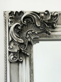 Deluxe French Provincial Ornate Mirror - Silver - X large 210cm x 110cm V292-M-DLUX-XL-SILVER