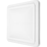 White Trailer and RV Roof Vent Cover with Modern Style, and Easy Installation V1192-AZ-W-34358