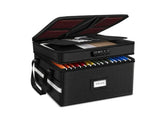 CARLA HOME Fireproof Document Box with Lock - Fabric - Office - Fireproof Document Safe V178-36523