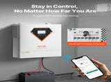 Hybrid Solar Inverter, 3500W, All in One Pure Sine Wave Power Inverter Charger, 220V AC, with V952-LWGPNKYTJ230DIY24V7