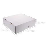 White Card Storage Box with Dividers for Sports Cards Including Basketball and Baseball Collectibles V1369-AZ3-W-13036