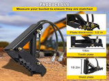 Hydraulic Backhoe, 45.7cm 1.27cm Thickness Heavy Duty Excavator, Black Steel Weld On V952-FCMZ18INDYYYG12MMV0