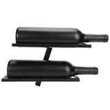 Wall Mounted Red Wine Bottle Holder Rack Storage Shelf for Household Kitchen Bar Decor2 Bottle V1294-YM0718-3115200131111