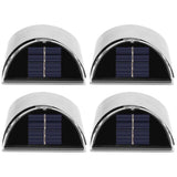 4Pcs Set Stainless Steel Solar Power LED Wall Light LightControl for Garden Yard Lighting V1294-YM0901-3111200146511