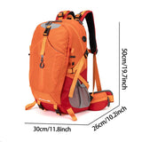 40L Yellow Lightweight Outdoor Hiking Backpack with Detachable Suspended Frame & Rain Cover V888-ELOSUNG55194-1