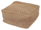 Creative Pouf Cushion Cover Khaki Cotton Linen for Indoor Use V1369-AZ3-W-16494