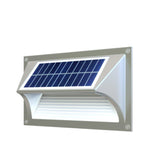 Solar Step Light Warm White with Silver Case V341-SSGL-03