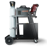 Welding Cart, 2-Tier 4 Drawers Welder Cart with 265 LBS Weight Capacity, Swivel Wheels, Tank Storage V952-ECSTHJTC265LBXFETV0
