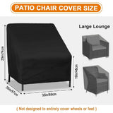 2 Pack Outdoor Chair Covers Waterproof,Patio Furniture Covers for Rocking Chair,Patio Chair V1192-AZ-W-26594