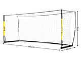 Everfit Portable Soccer Goal Net Fibreglass Polyester 12x6ft SN-B-FSG-126-YE