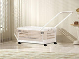 Storage Bins with Wheels, Foldable Rolling Storage Cart for Home Organization, Toy Storage V1192-AZ-W-30087