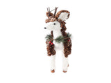 Xmas Deer Exquisite Cute Desktop Holiday Simulation Elk Figurine for Show Window V1294-YM0901-241008HL01-3