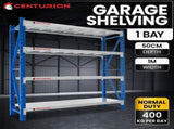 Centurion Standard 1 Bay 1M Wide Long-Span Garage Shelving 400kg LS-099