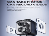 Retro Design Mini Digital Thumb Camera for Students - 2.0MP Video Recording with 16GB TF Card and 6 V888-ELOSUNG38760