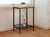 Levede Industrial Side Table 2-Tier Shelf End Table NI1065-BR-AU