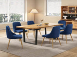 Dinero Navy Velvet&Natural Table Set V264-DNT-412C-NTR-DNC-414V-BLU-6