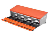 Chicken Nesting Boxes, 4 Compartments, Metal Egg Laying Boxes with Protective Collection Lids, Roll V952-JSCDX1530INCI7BMT002V0