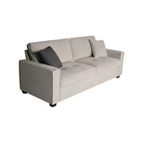 Milano 3 Seater Sofa Set Polyester Fabric Multilayer Two Pillows Attached Individual Pocket Spring V43-SOF-MLN-3SGR