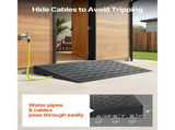 Rubber Ramp, 7.62 cm Rise Ramp Doorway, 3 Channels Cord Cover Rubber Solid V952-WFSLYP24X42X3I8PSV0