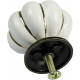 10 pcs Vintage European Style Ceramic Pumpkin Cabinet Knobs Dresser Cupboard Drawer Pull Handles V1188-MS-227-2315