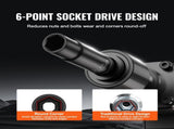1/4" Drive Impact Socket Set, 55 Piece Deep & Shallow Socket Set SAE 5/32"-9/16" and Metric 4-15mm, V952-CJTTZJ1CRV551UAHSV0