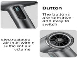 White Wireless Rechargeable Hot & Cold Hair Dryer - Lightweight Portable Blow Dryer with Blue Light V888-ELOSUNG49526