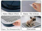 Dog Pee Pad Holder with Pee Pads, 20.1"x15.6"X1.4" Indoor Dog Potty Pad with Splash Guard for Puppy V1107-135-96921